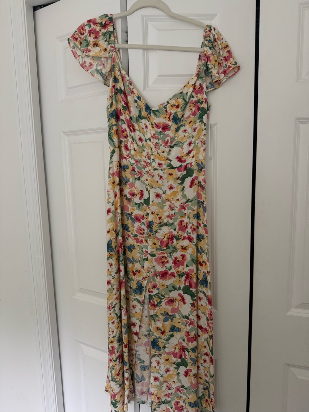 Reformation Floral Midi Dress - Multicolor